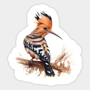 Hoopoe Bird On A Tree Sticker